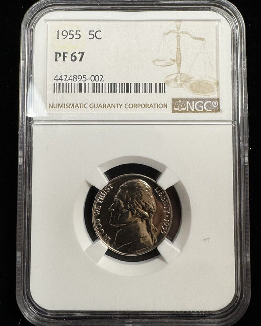 1955 Jefferson Nickel NGC - PF67