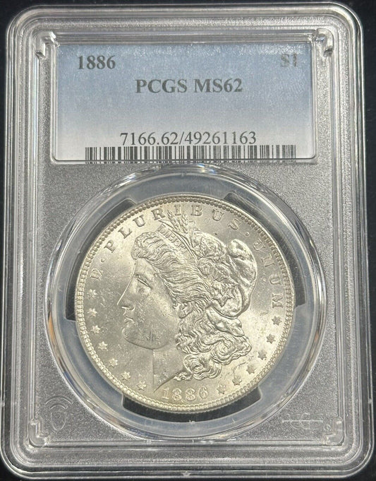 1886 Morgan Silver Dollar PCGS MS62 (301109)