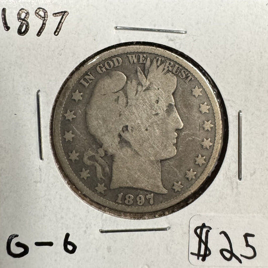 1897 Barber Half Dollar - Good