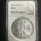 2002 Silver Eagle NGC MS69