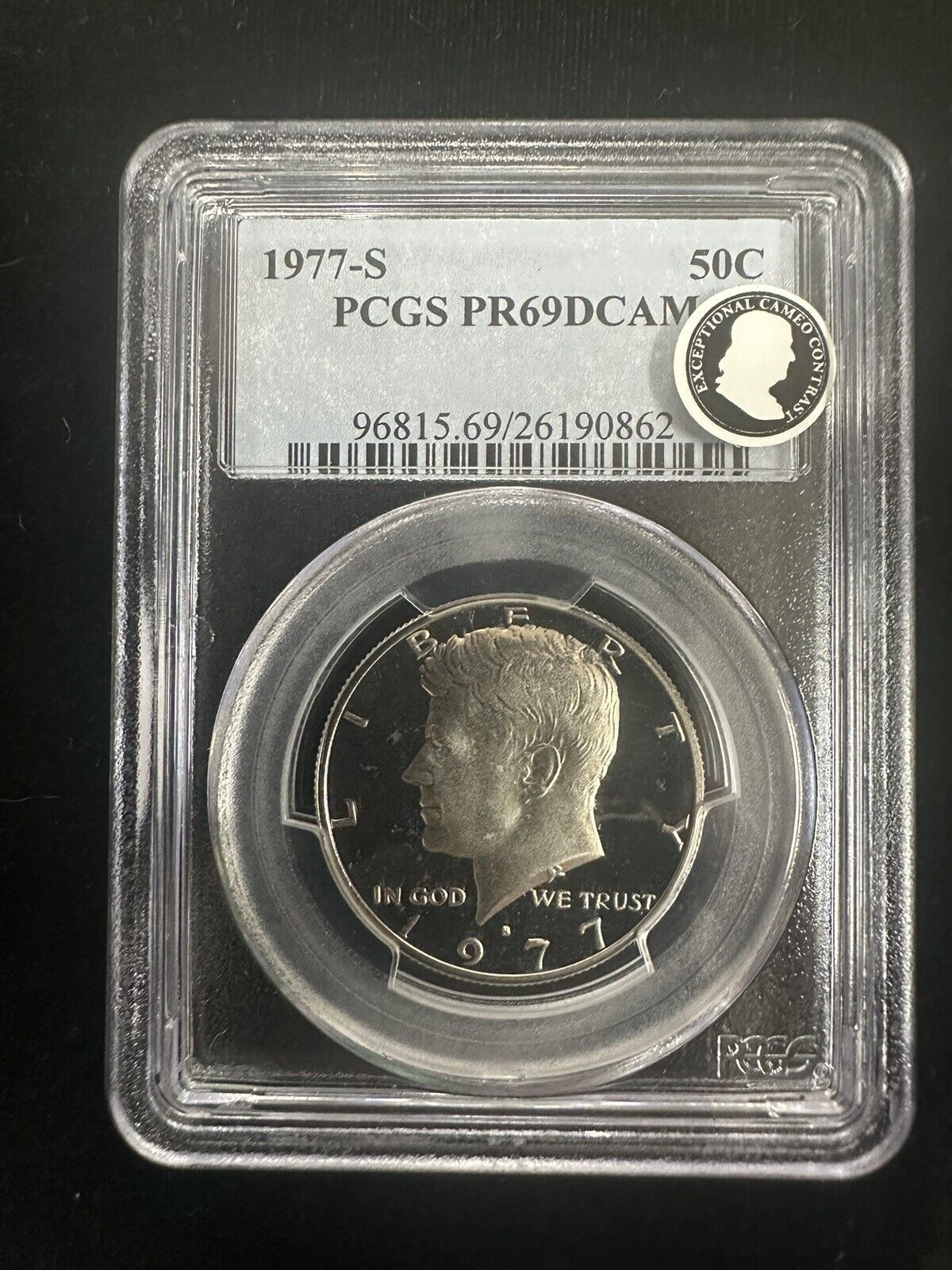 1977 S Kennedy Half Dollar PCGS PR69 Deep Cameo