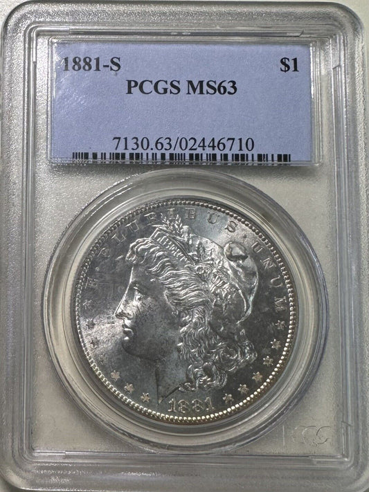 1881 S Morgan Dollar PCGS - MS63 ( 301005 )