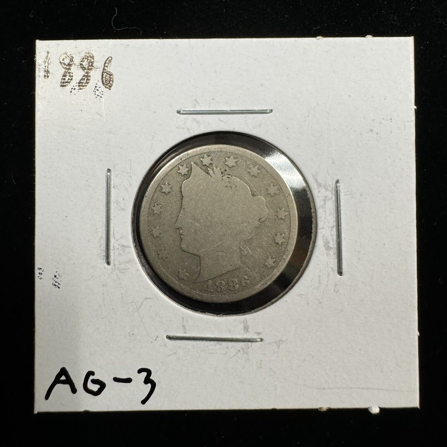 1886 V Nickel