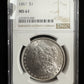 1887 Morgan Dollar NGC - MS61