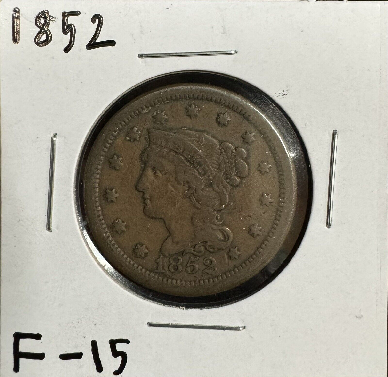 1852 Large Cent - Fine ( 300868 )