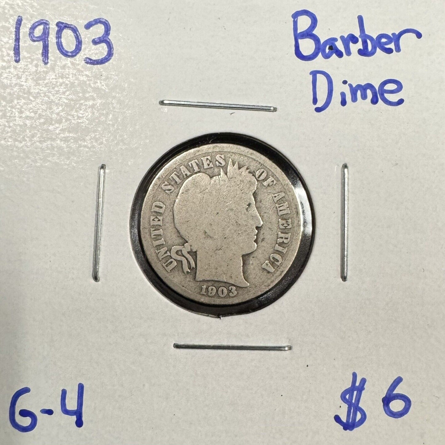 1903 Barber Dime - Good