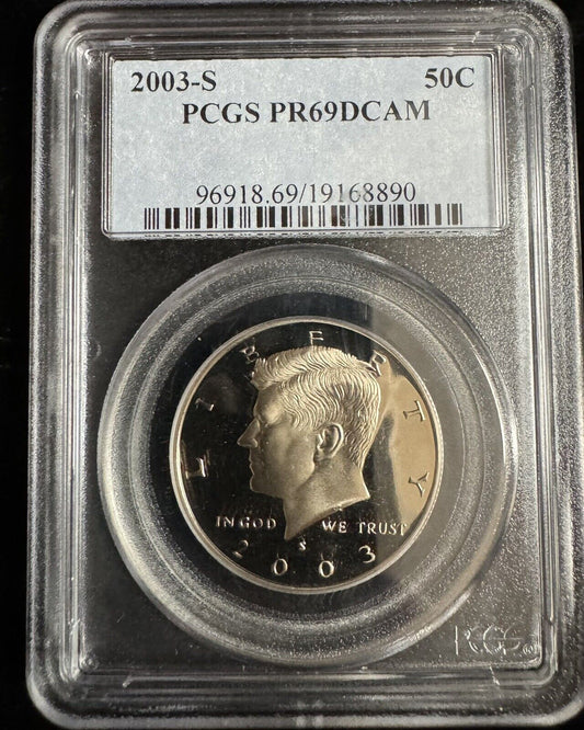 2003 S Kennedy Half Dollar PCGS - PR69 DCAM