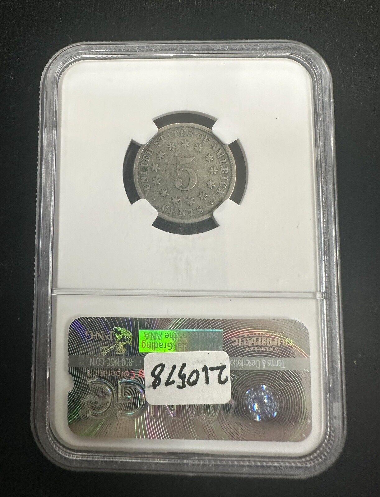 1882 Shield Nickel NGC VF30