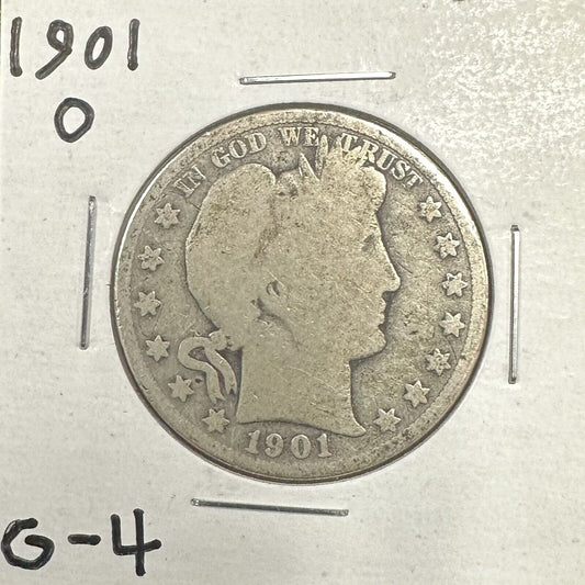 1901 O Barber Half - Good