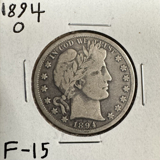 1894 O Barber Half Dollar - Fine