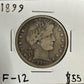 1899 Barber Half Dollar - Fine