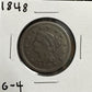 1848 Large Cent - Good ( 300859 )