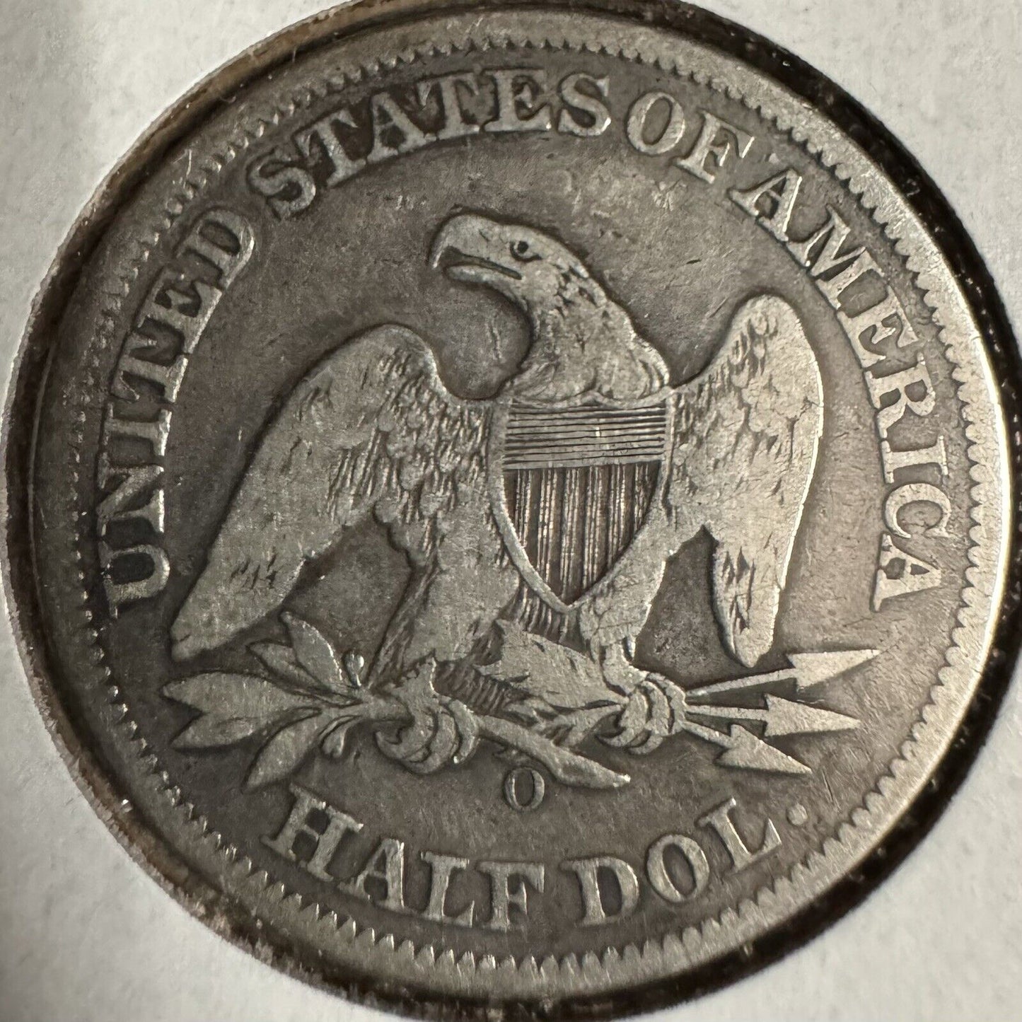 1859 O Seated Liberty Half Dollar - Good