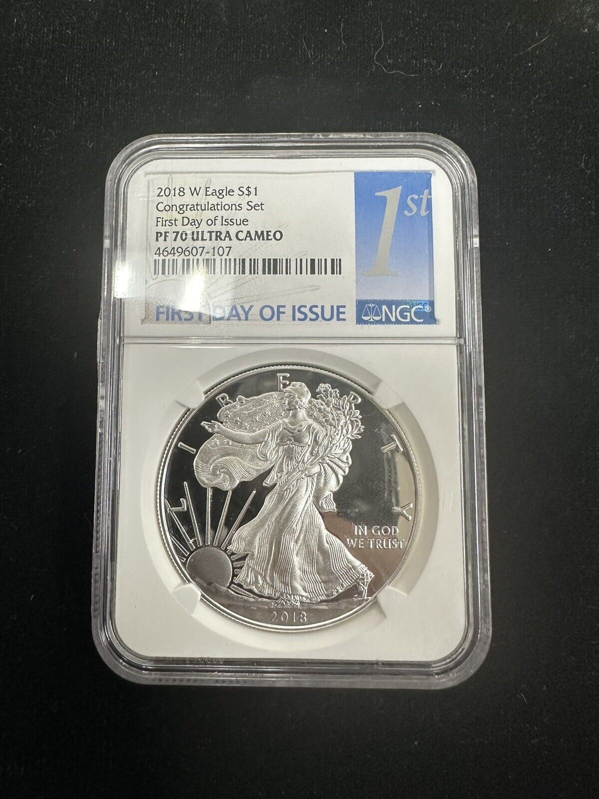 2018 W Silver Eagle NGC PF70 Ultra Cameo