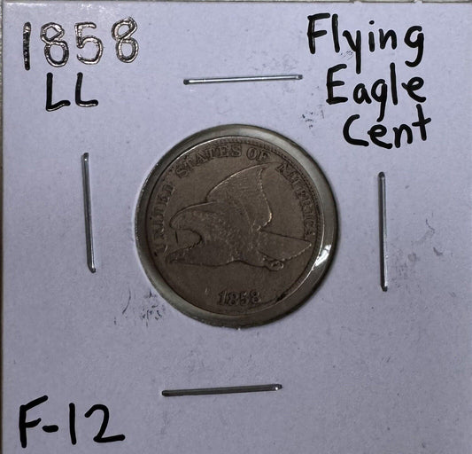 1858 Flying Eagle Cent - Fine ( 300890 )