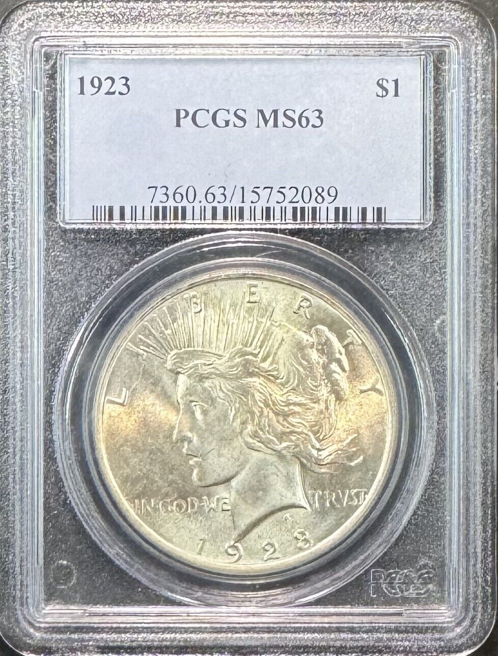 1923 Peace Dollar - PCGS MS63 ( 301105 )