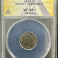 1869 Indian Head Cent ANACS VF30 Details Heavily Corroded