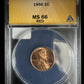 1956 Wheat Cent ANACS - MS66