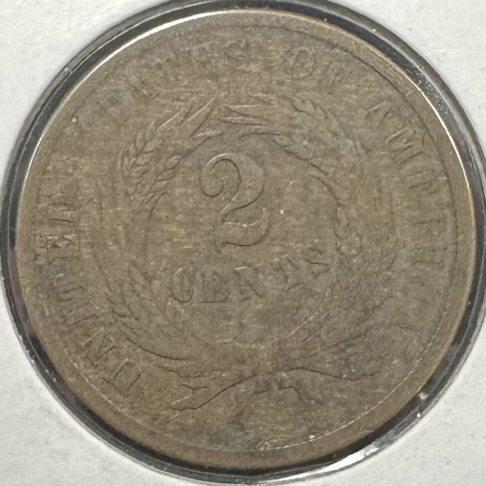 1864 2 Cent Piece Very Good