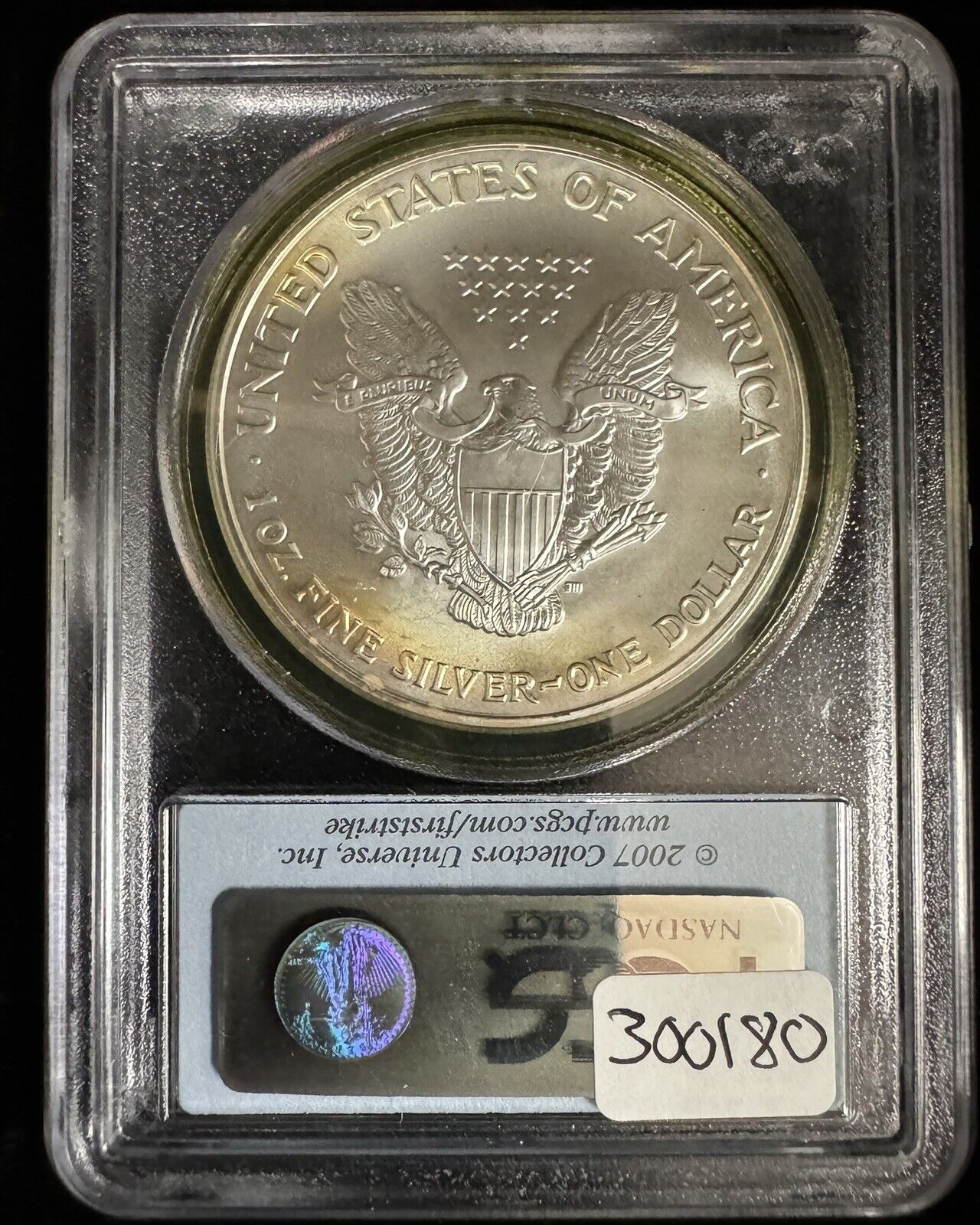 2007 Silver Eagle PCGS - MS69