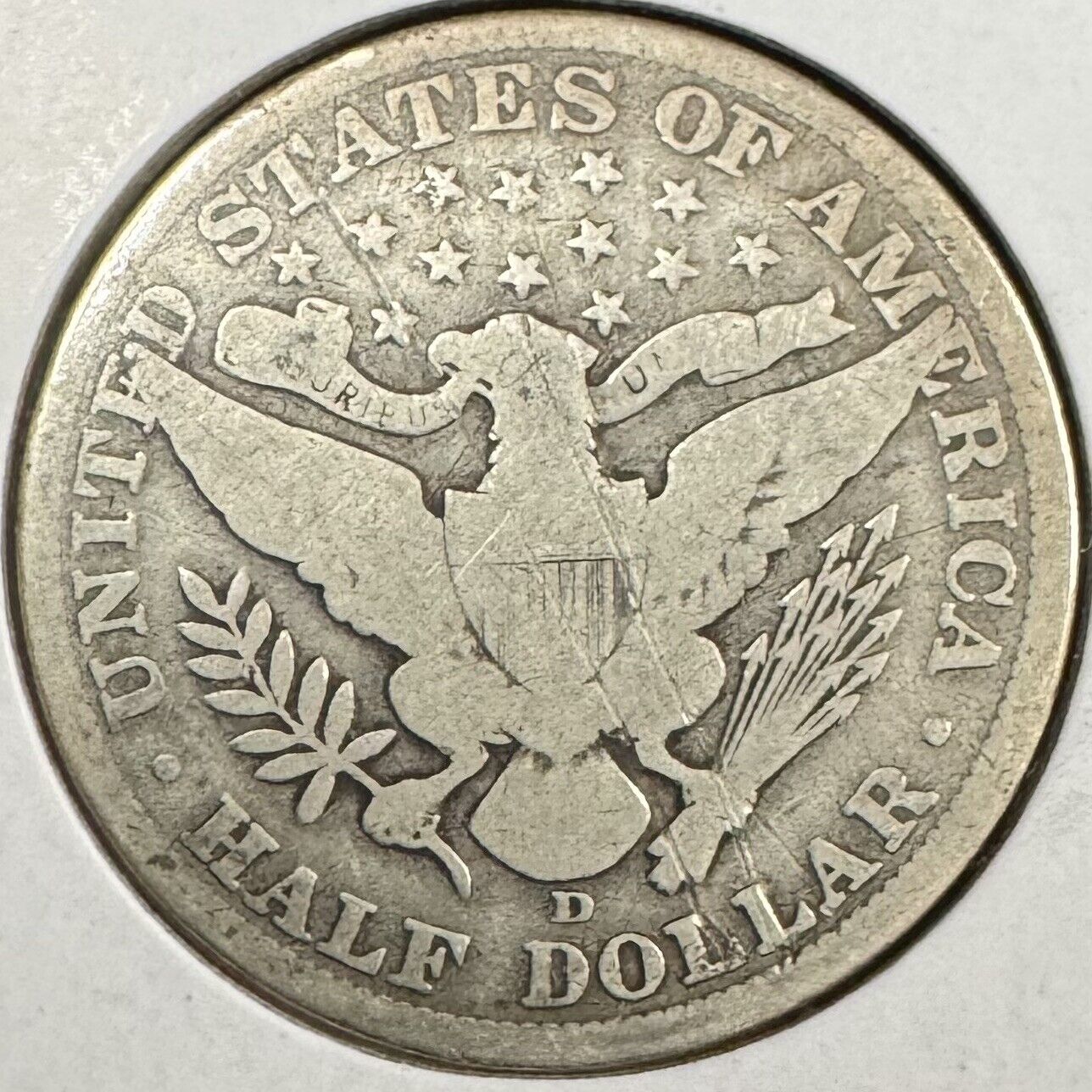 1907 D Barber Half Dollar - Good