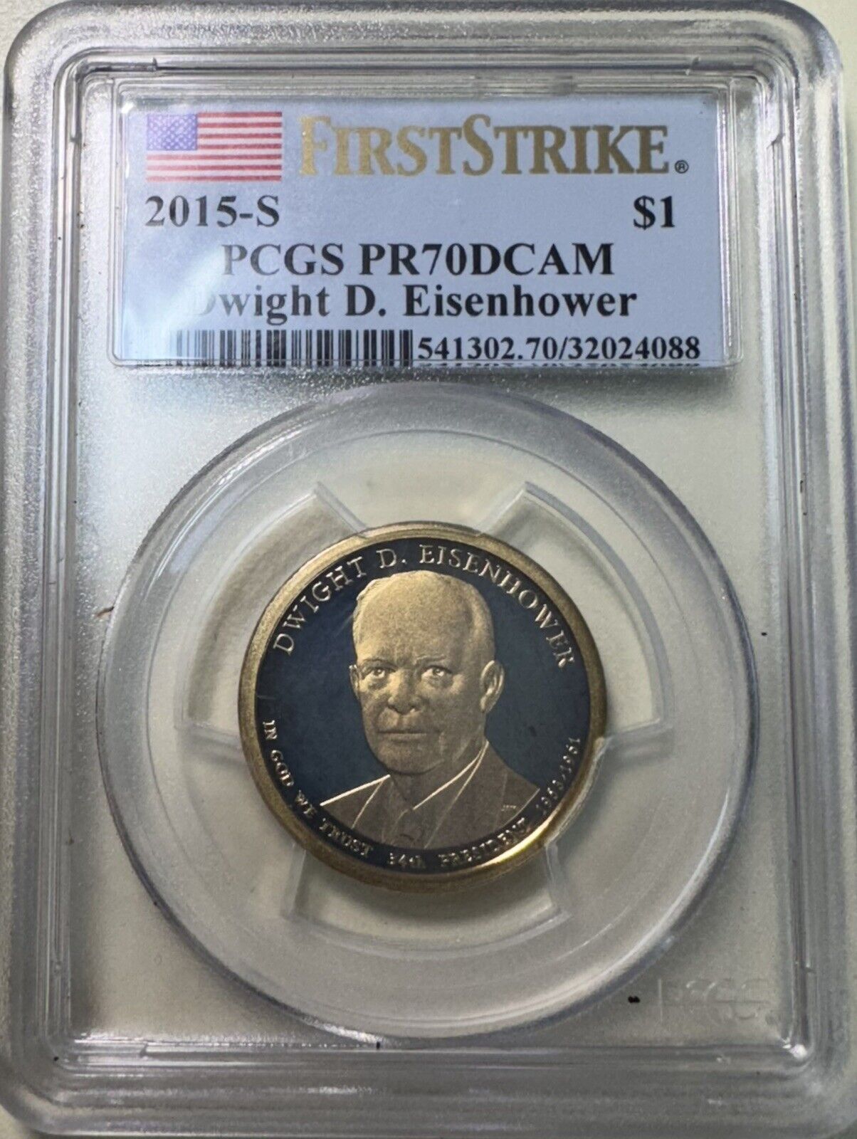 2015 S Dwight D. Eisenhower Dollar PCGS - PR70 DCAM ( 300979 )