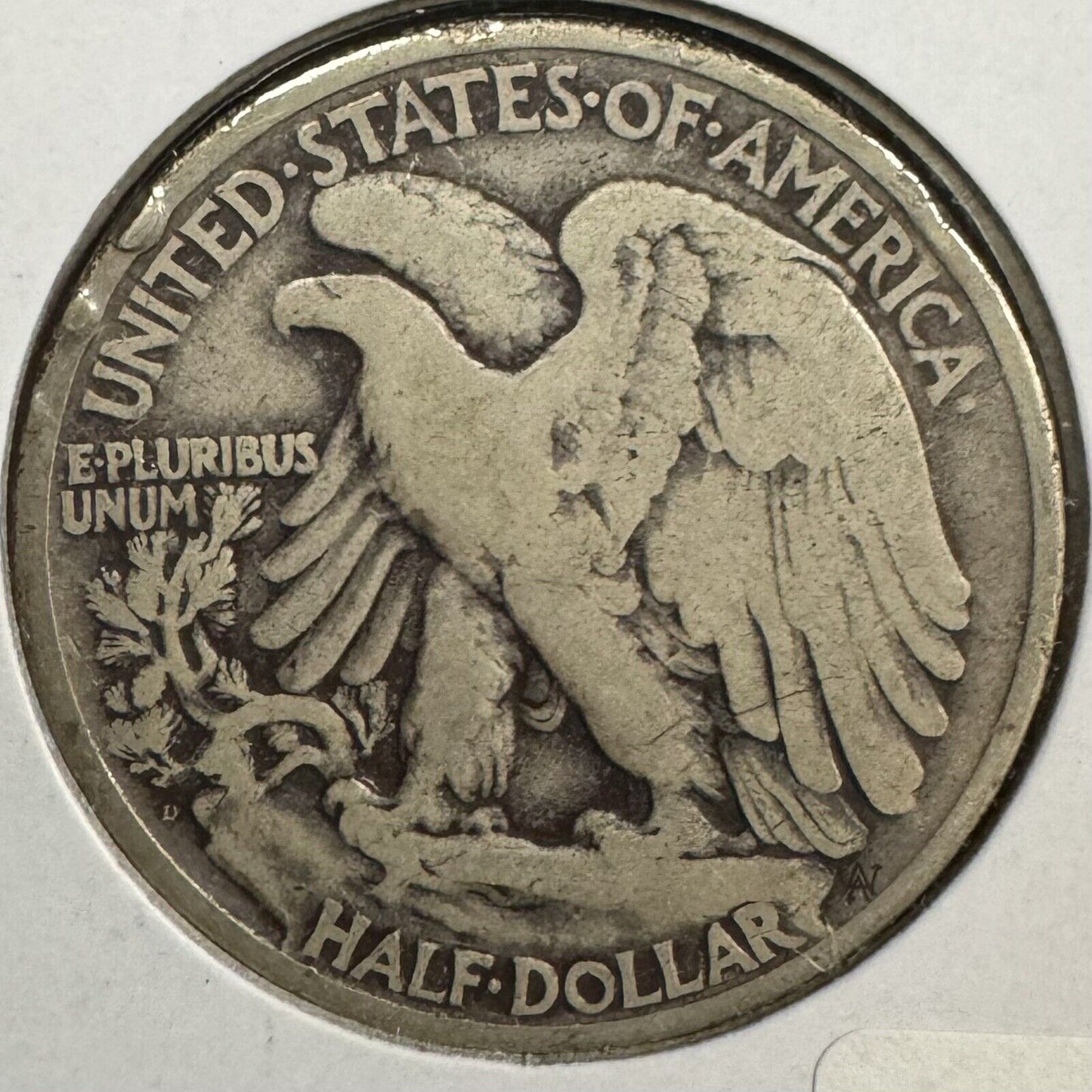 1929 D Walking Liberty Half Dollar - Very Good