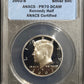 2002-S Kennedy Silver Half Dollar ANACS PR70DCAM Stunning Perfect Grade Deep Ca