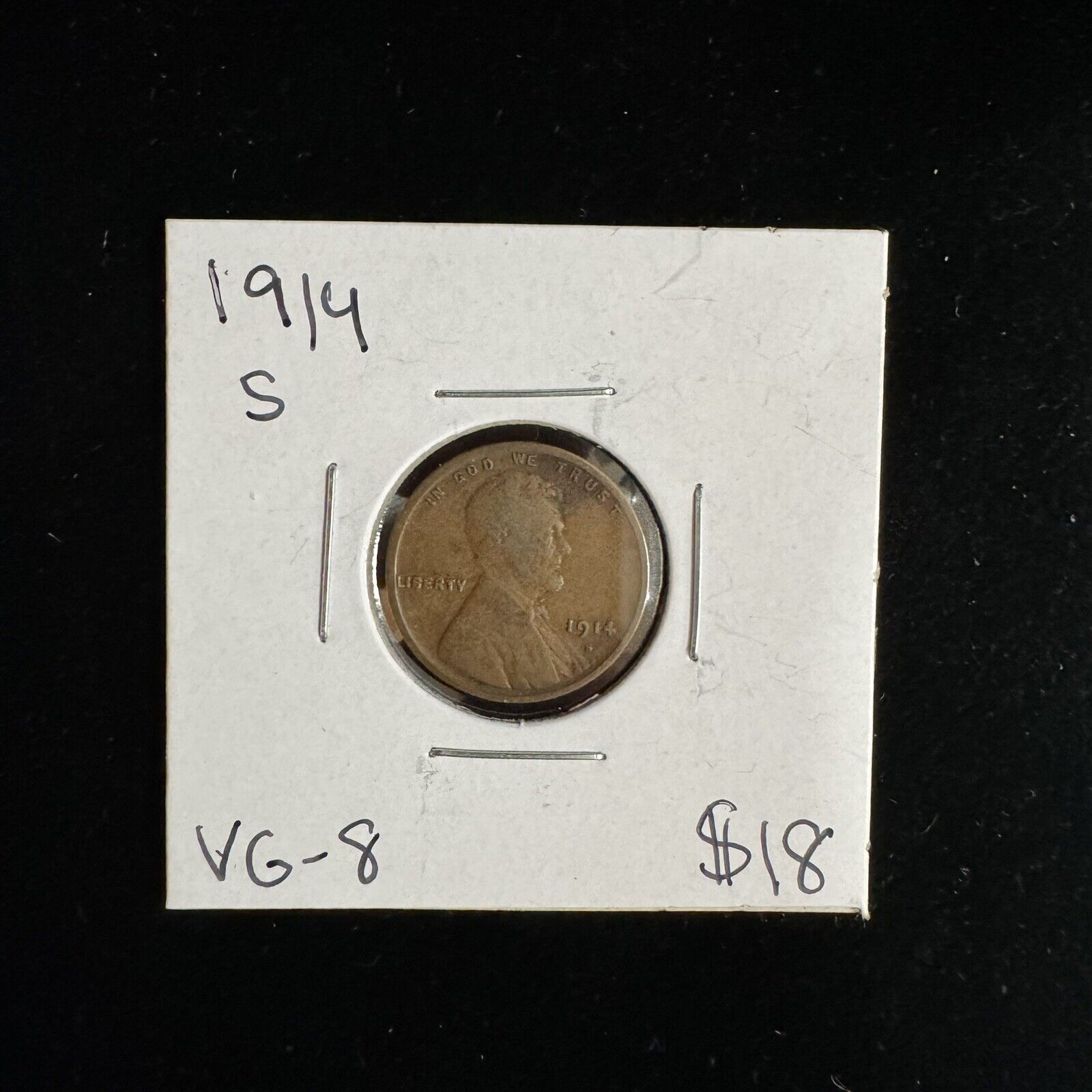 1914 S Wheat Cent 