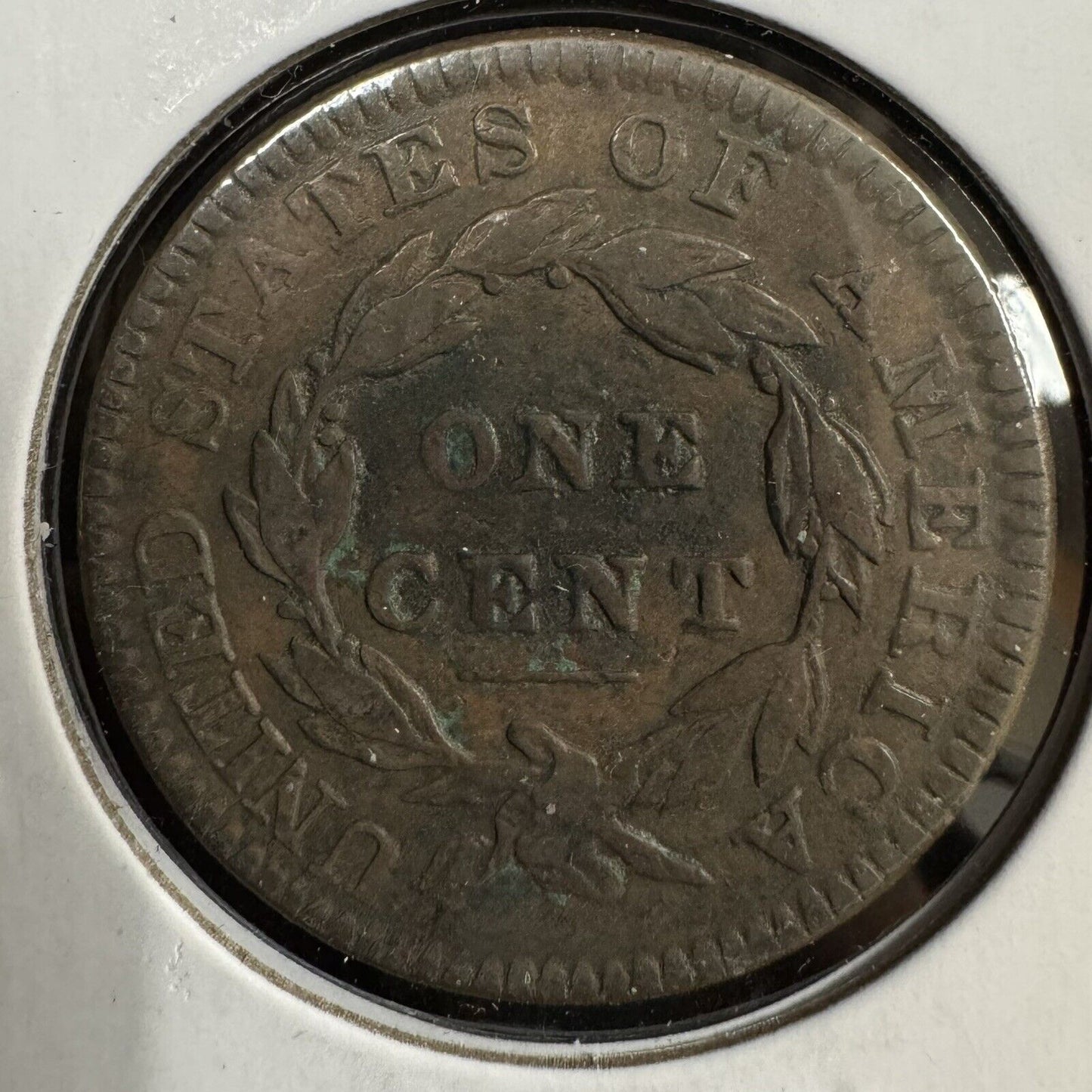 1834 Large Cent Medium Letters - Fine