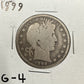 1899 Barber Half Dollar - Good