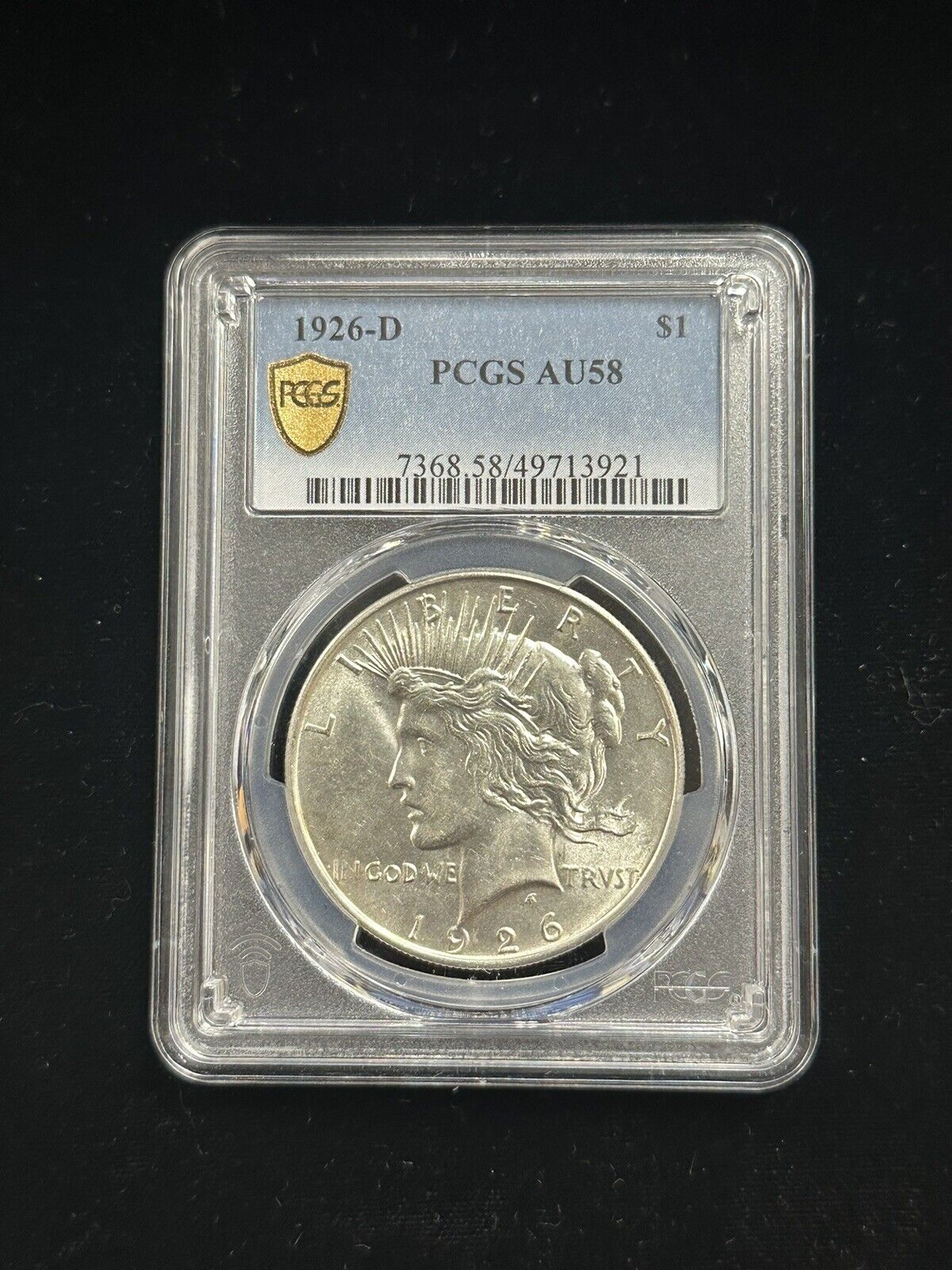 1926 D Peace Dollar PCGS AU58 ( 301064 )