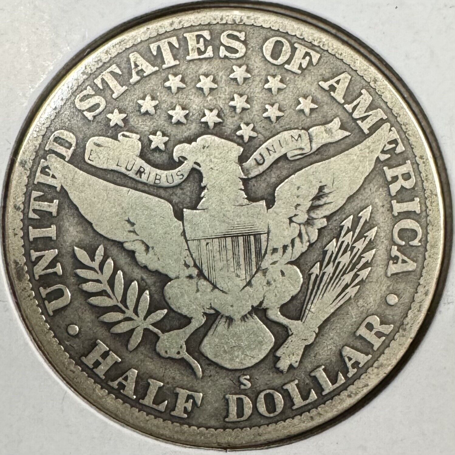 1915 S Barber Half Dollar - Good