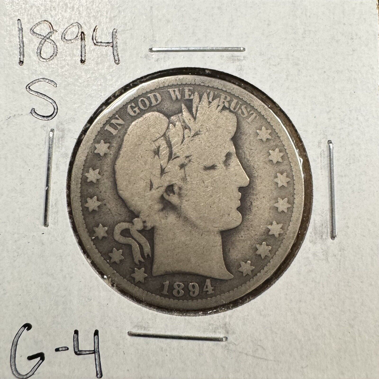 1894 S Barber Half Dollar - Good