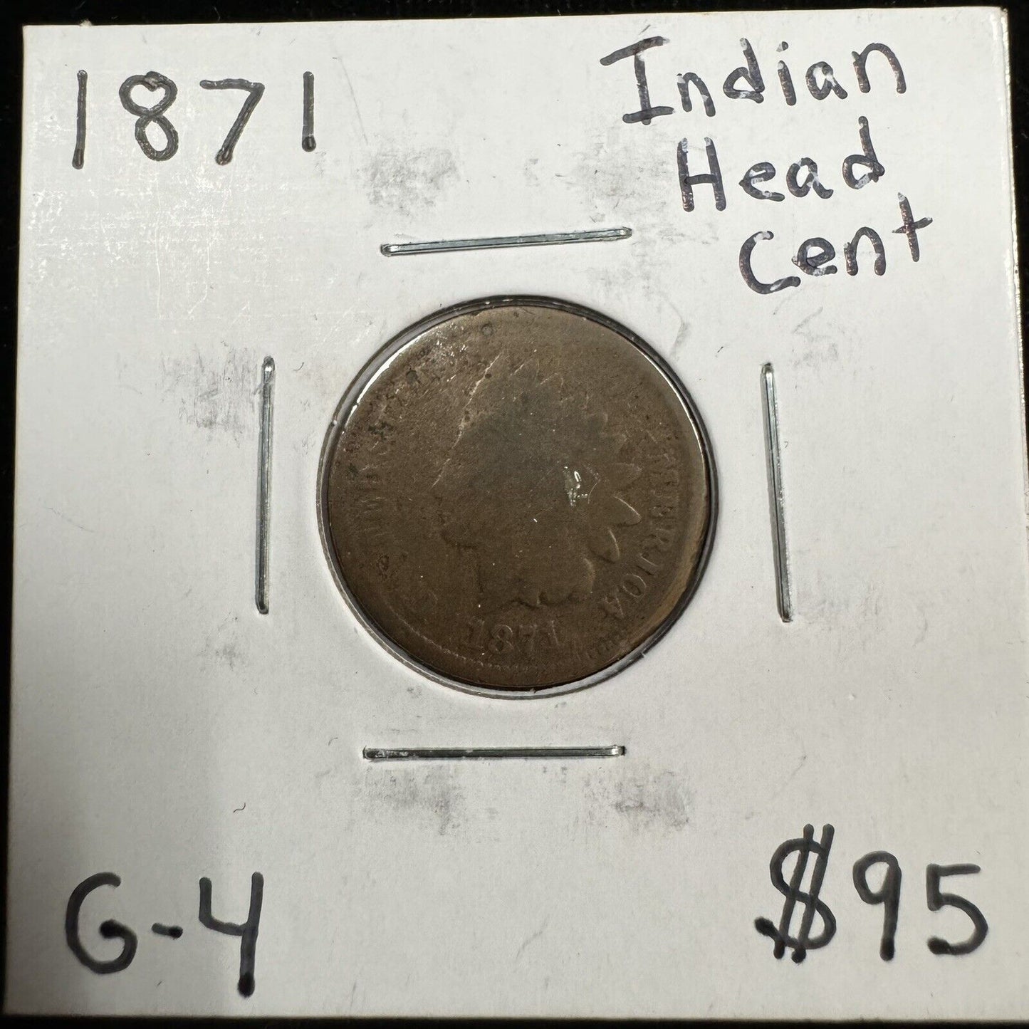 1871 Indian Head Cent - Good