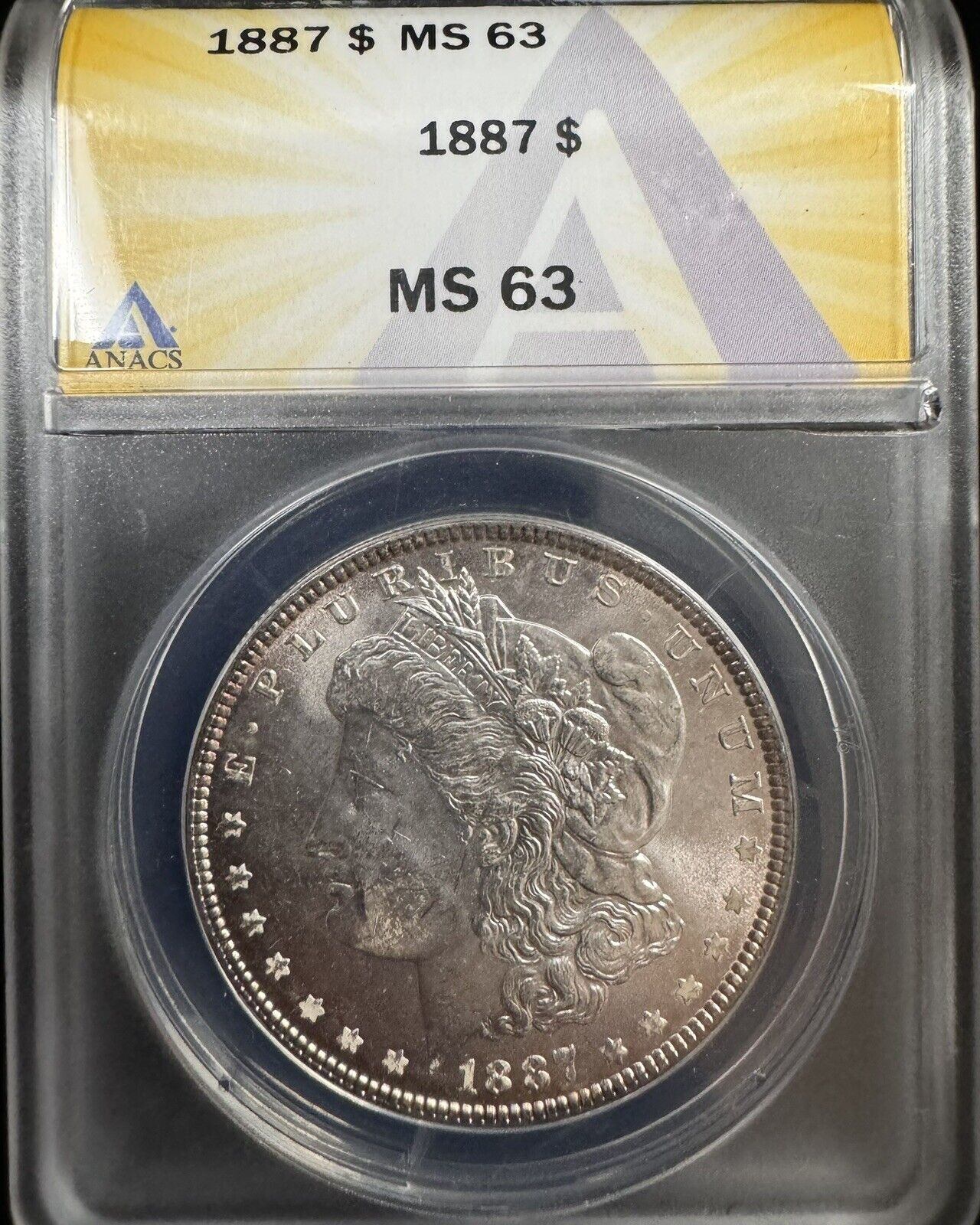 1887 Morgan Dollar ANACS - MS63