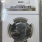 1976 S Kennedy Half Dollar Silver NGC - MS65 ( 301000 )