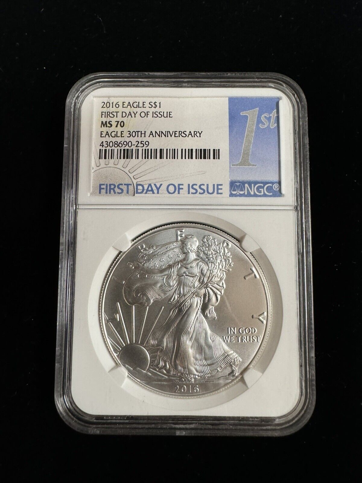 2016 Silver Eagle NGC MS70