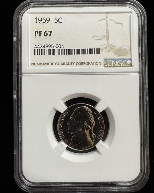 1959 Jefferson Nickel NGC - PF67