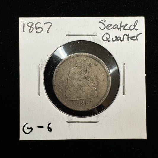 1857 Seated Quarter