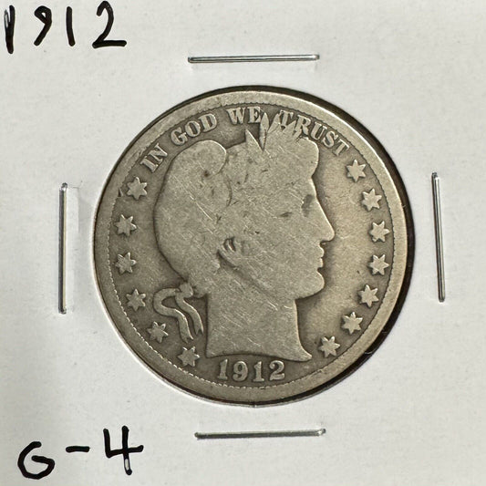 1912 Barber Half Dollar - Good ( 300718 )