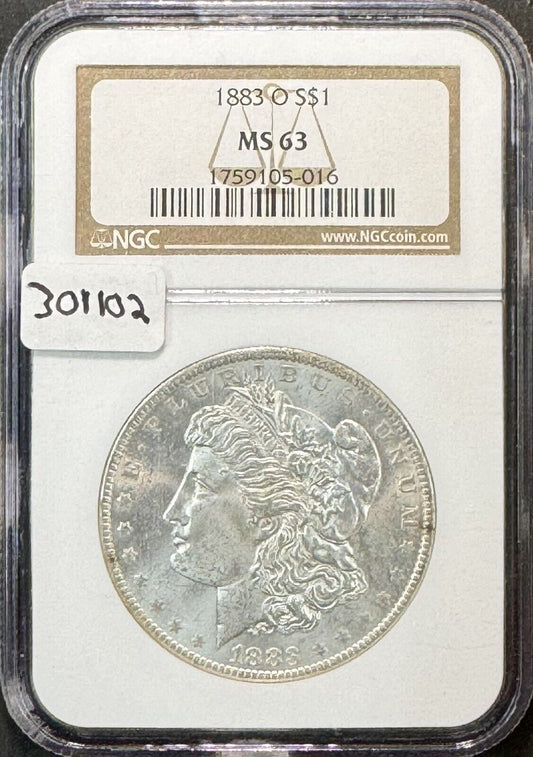 1883 O Morgan Dollar - NGC MS63 ( 301102 )