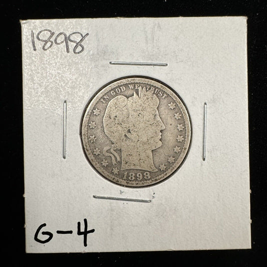 1898 Barber Quarter - Good