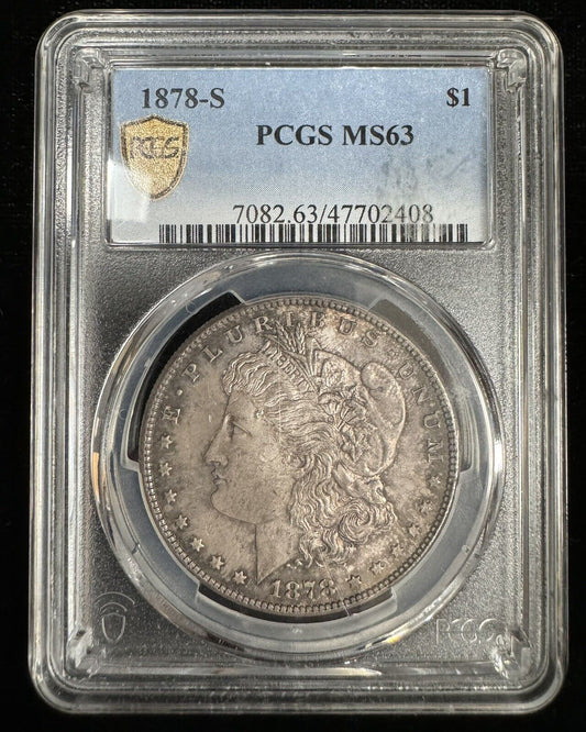 1878 S Morgan Dollar PCGS - MS63