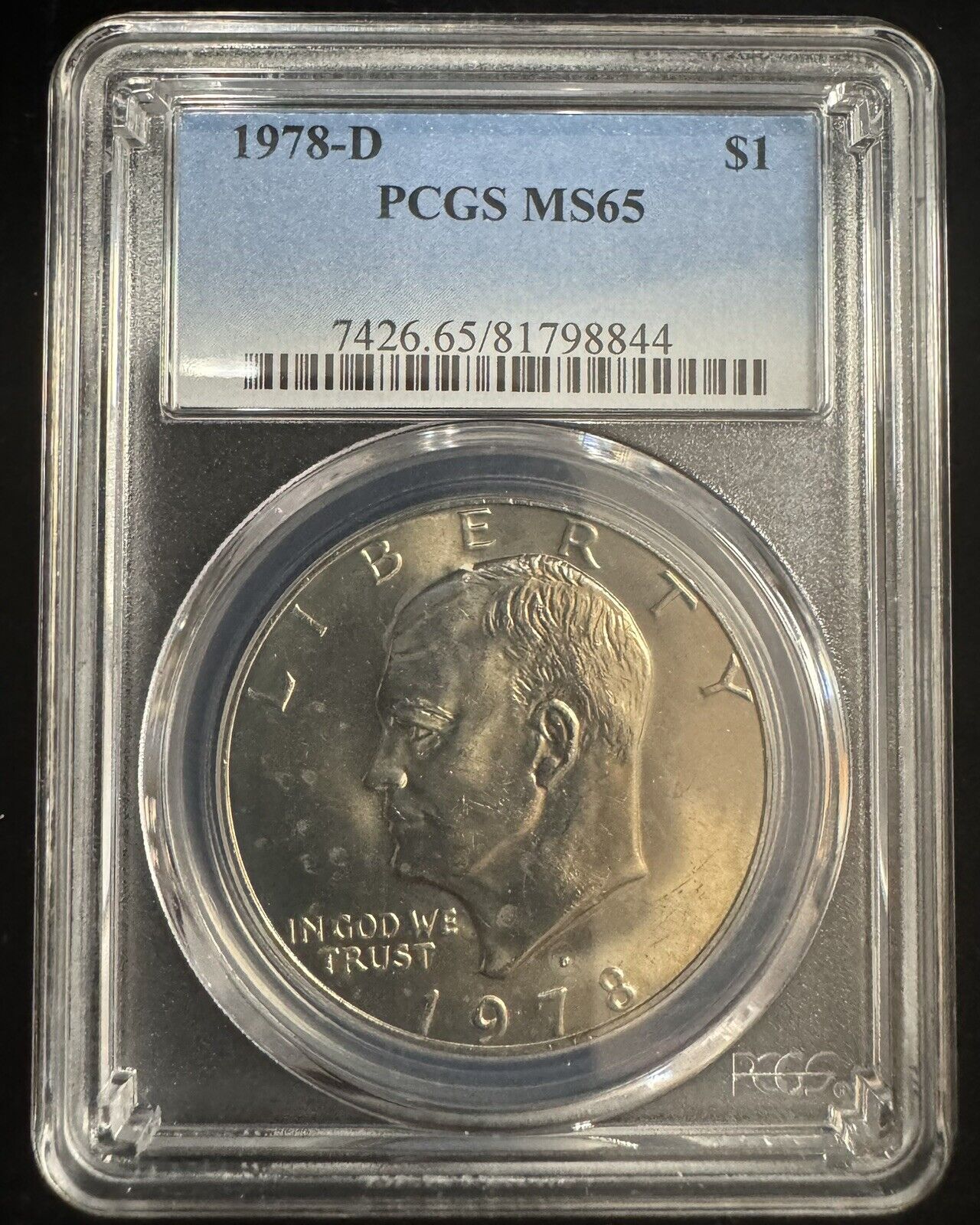 1978 D IKE Dollar PCGS - MS65