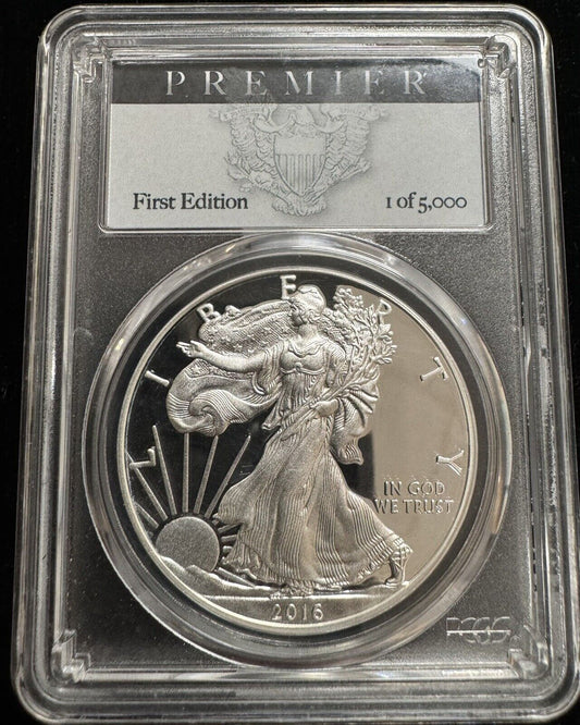 2016 W Silver Eagle PCGS - PR70 DCAM 30th Anniversary Lettered Edge