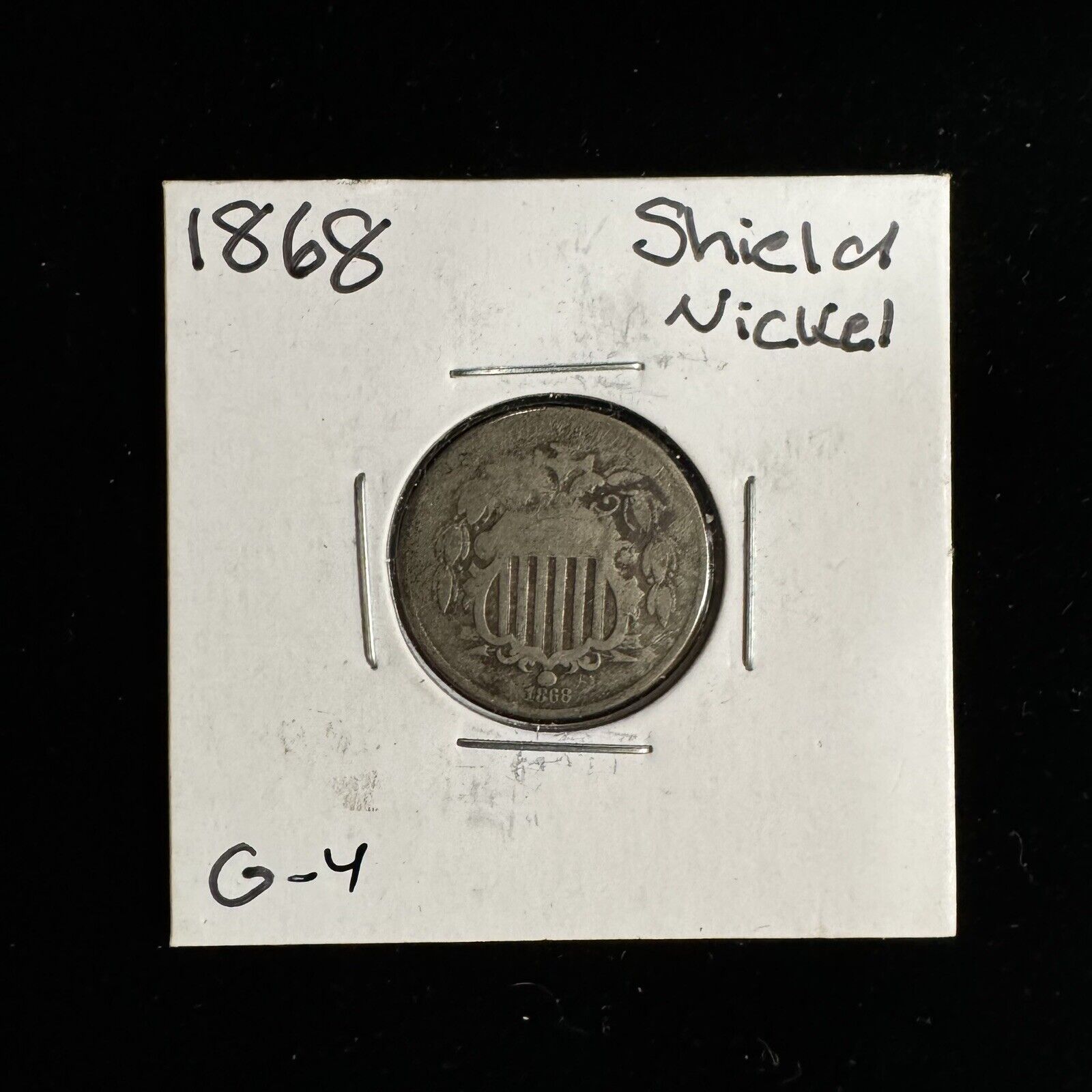 1868 shield nickel