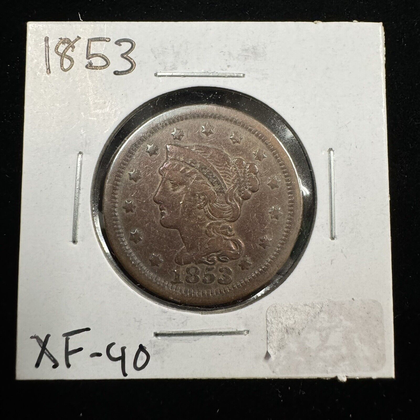 1853 Large Cent - Extra Fine