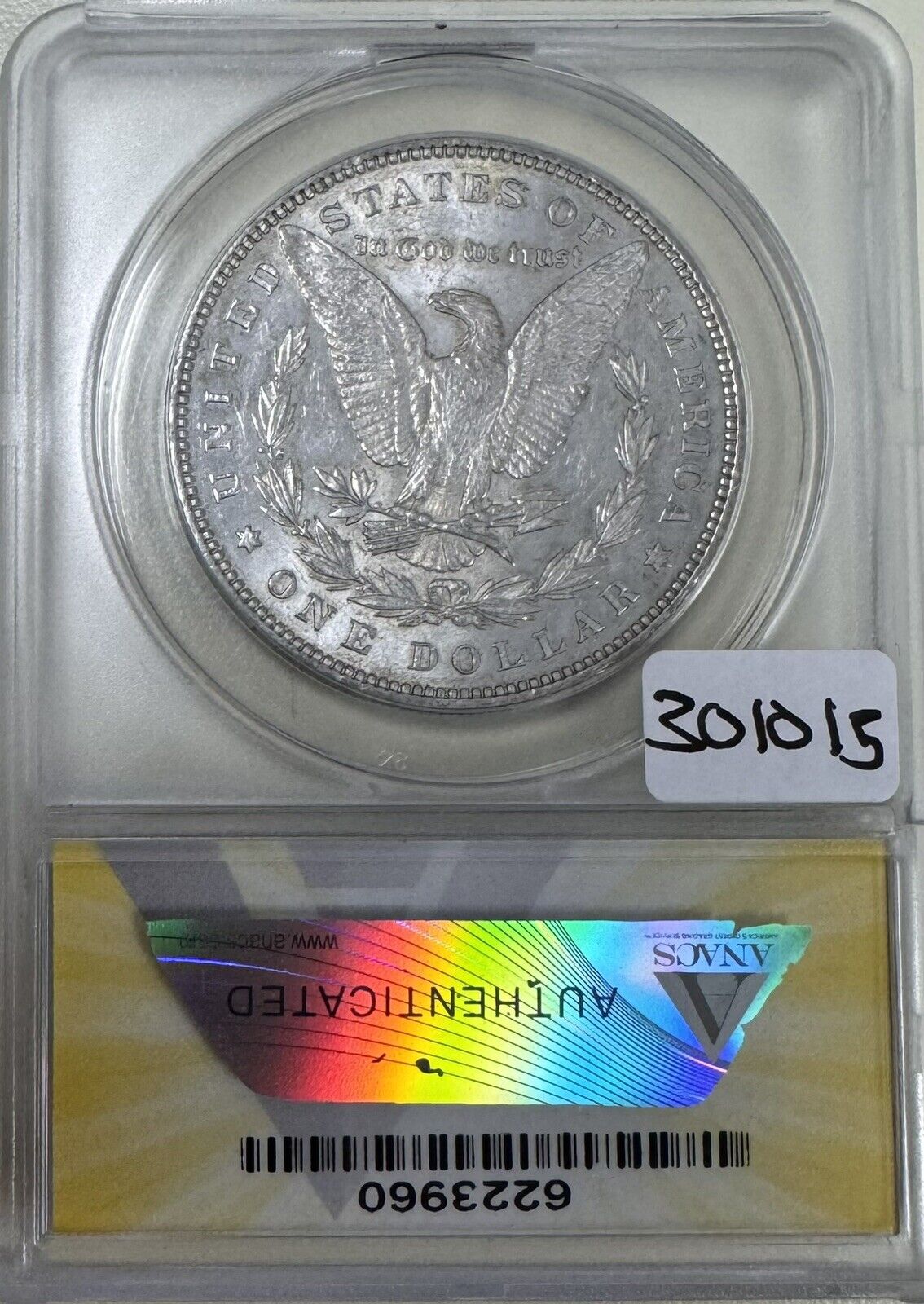 1884 Morgan Dollar VAM-4 SM DOT TOP 100 ANACS - AU58 ( 301015 )