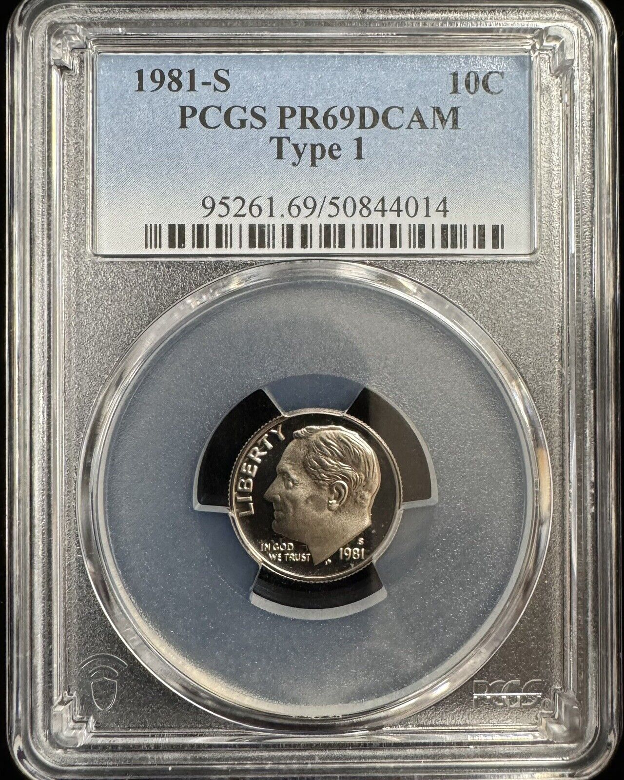 1981 S Roosevelt Dime PCGS -  PR69 DCAM Type 1